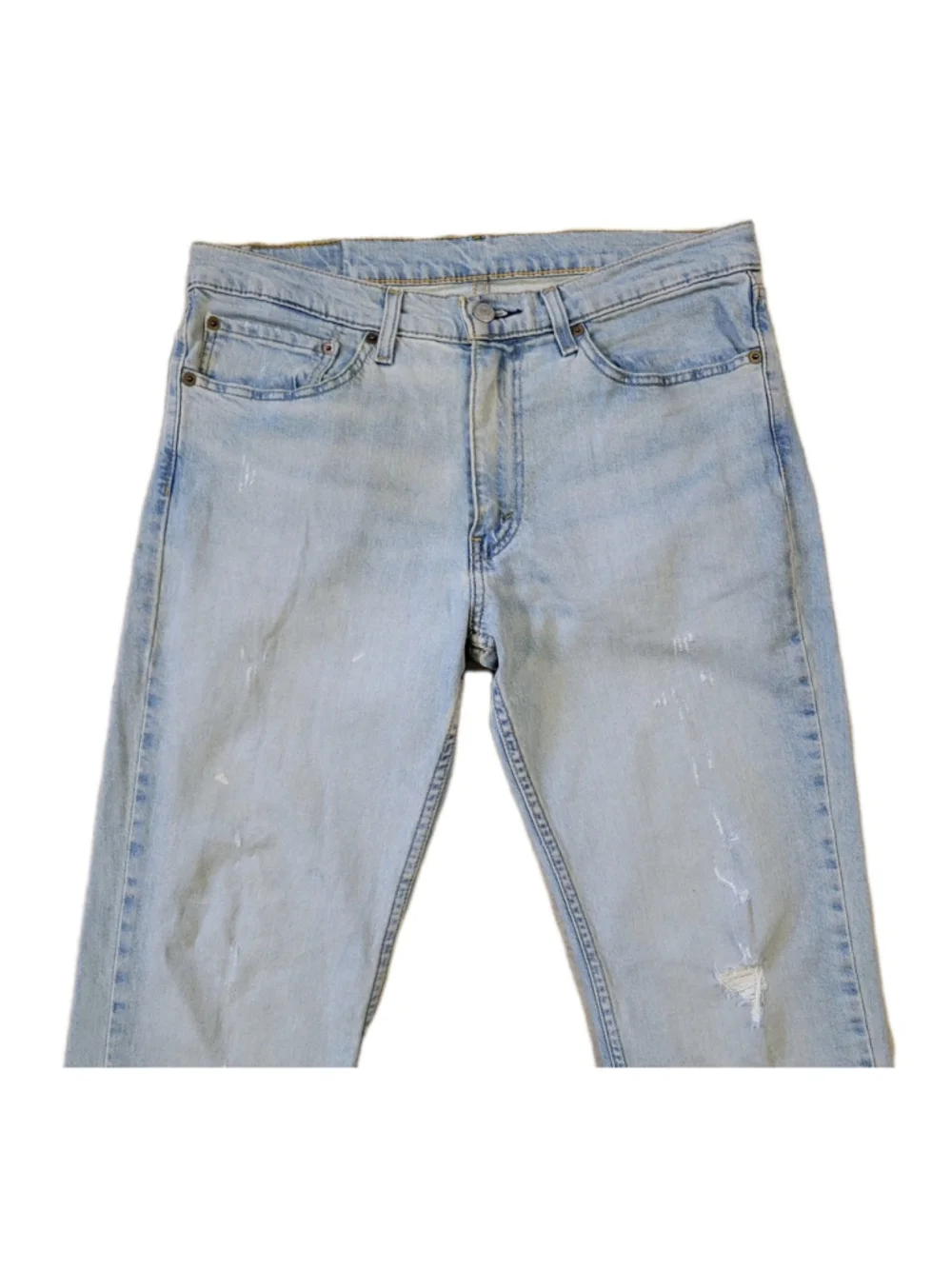 Levi's Jeans 511 Slim Straight Distressed Blue Size 34/34 Men's Excellent Cond